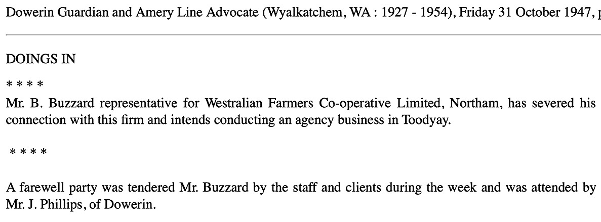Brian Leaves Wesfarmers.